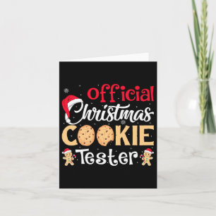 Cartão Testador de Biscoito de Natal Divertida Equipe de