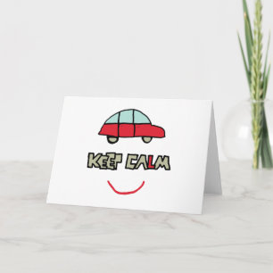 Cartão Teste de condução tranquila