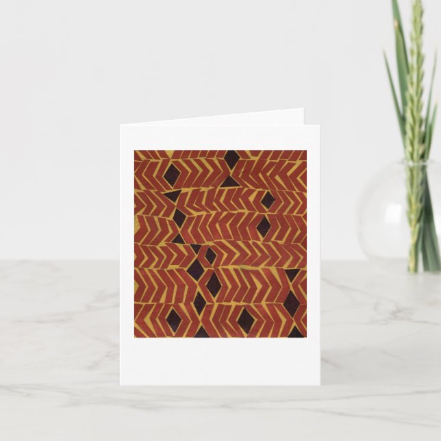 Cartão Teste padrão abstrato africano-inspirado (Frente)