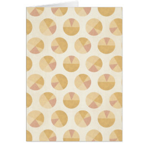 Cartão Teste padrão alaranjado do círculo de etapa de