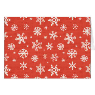 Cartão Teste padrão do floco de neve do Natal