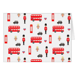 Cartão Teste padrão dos símbolos de Inglaterra