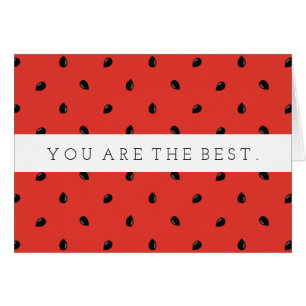 Cartão Teste padrão minimalista da semente da melancia