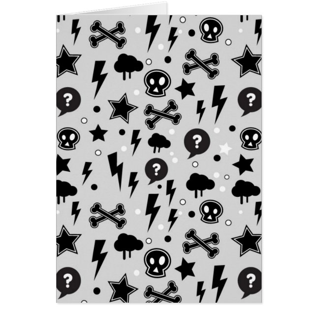 Cartão Teste padrão na moda (Frente)