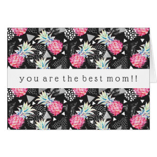 Cartão Teste padrão Textured do abacaxi do triângulo