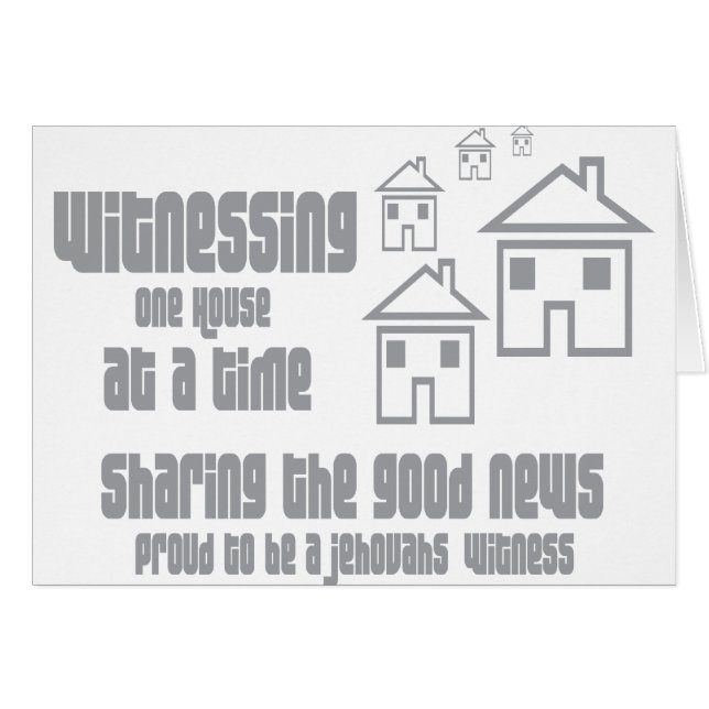 Cartão Testemunhas de Jeová (Frente Horizontal)