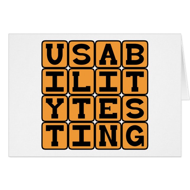 Cartão Testes de Usabilidade, Testes da Fase Beta (Frente Horizontal)