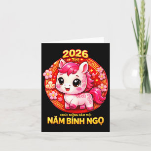 Cartão Tet feminino 2026 chuc mung nam moi xuan binh ngo