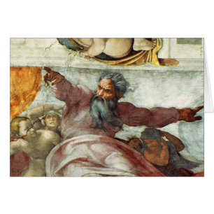 Cartão Teto da capela de Sistine