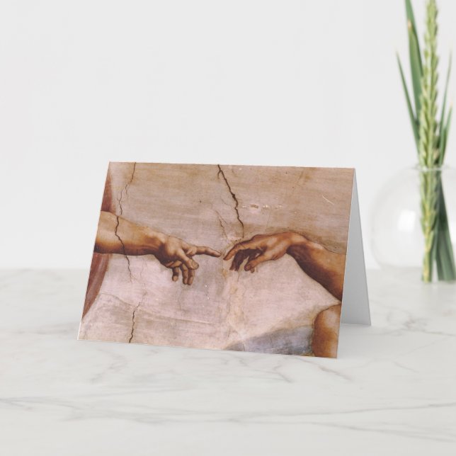 Cartão Teto da capela de Sistine (Frente)