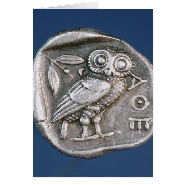 Cartão Tetradrachma ateniense (Frente)