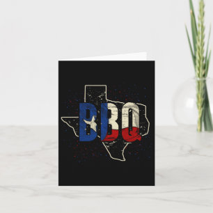 Cartão Texan Flag Proud American Gift Churrasco Texas