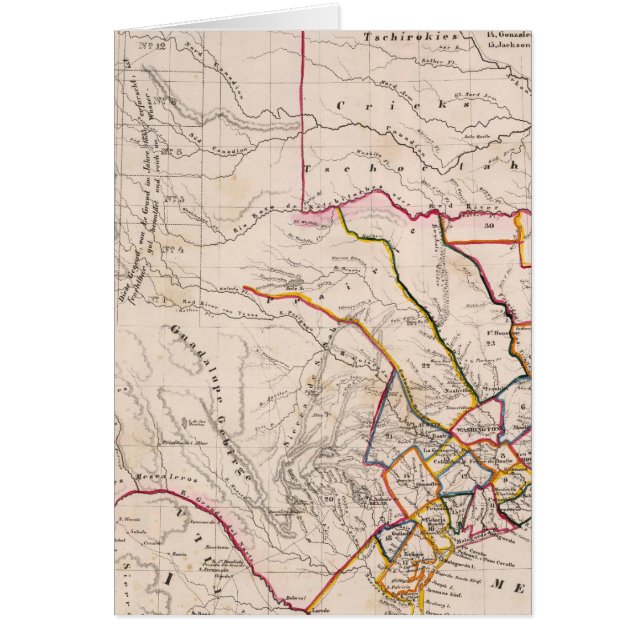 Cartão Texas e Oklahoma (Frente)