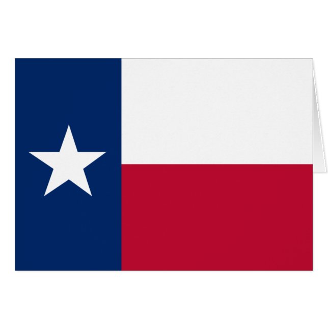 Cartão Texas Flag (Frente Horizontal)