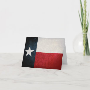 Cartão Texas Flag; Texan;