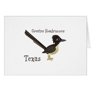 Cartão Texas Greater Roadrunner