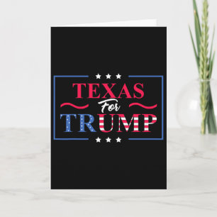 Cartão Texas Para Trump - Voto pró-Trump Republicano
