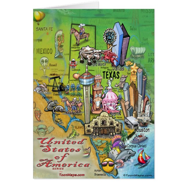 Cartão Texas USA (Frente)