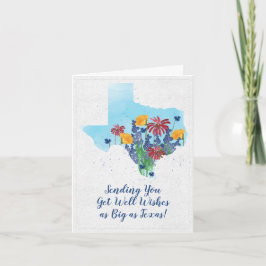 Cartão Texas Wildflower fica bem
