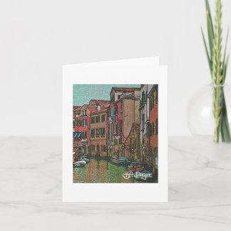 Cartão Têxtil Art Venice Notecard