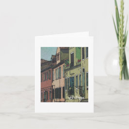 Cartão Têxtil Art Venice Notecard