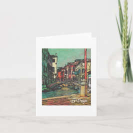 Cartão Têxtil Art Venice Notecard