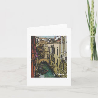 Cartão Têxtil Art Venice Notecard