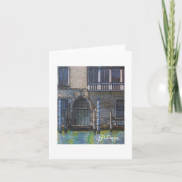Cartão Têxtil Art Venice Notecard