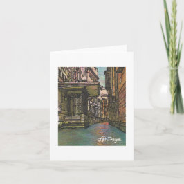 Cartão Têxtil Art Venice Notecard