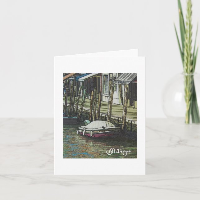 Cartão Têxtil Art Venice Notecard (Frente)