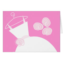 Cartão Texto Cor-de-Rosa de Casamento horizontal