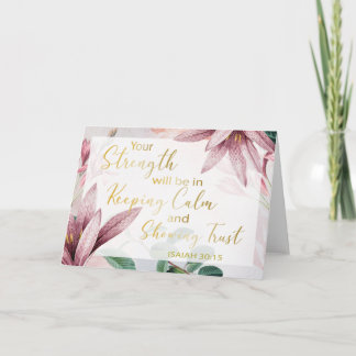 Cartão Texto do Ano JW 2021 - Manter Calmo e Mostrar Conf