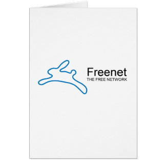 Cartão Texto do coelho do freenet