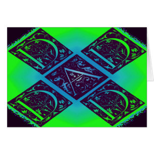 Cartão Texto do Rico do pai Plano de fundo azul verde