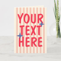Texto Personalizado Tipográfico Listrado Retro Mod