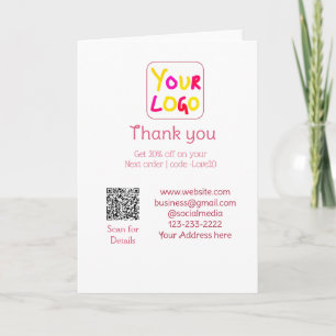 Cartão texto simples mínimo adicione seu logotipo/design