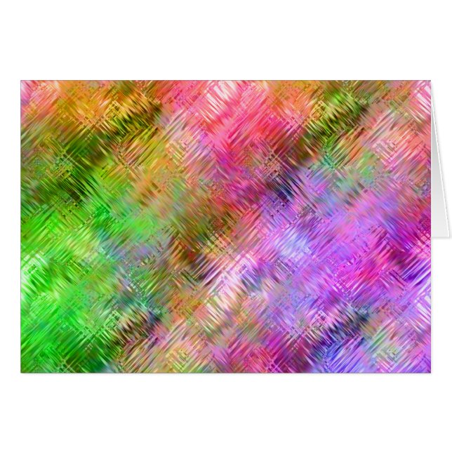 Cartão Textura colorido de vidro óptico (Frente Horizontal)