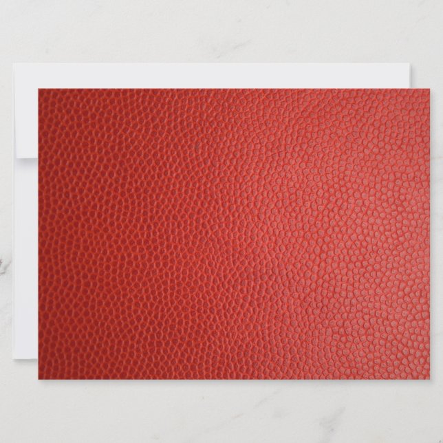 Cartão Textura de couro vermelho (Frente)
