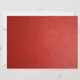 Cartão Textura de couro vermelho