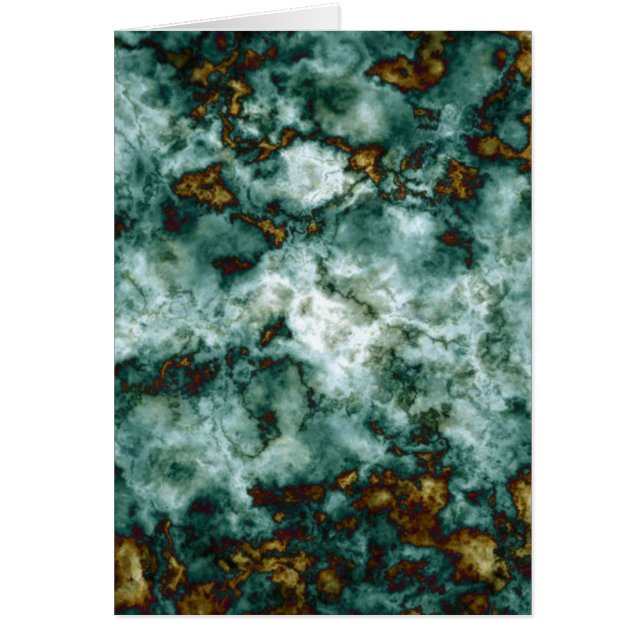 Cartão Textura de mármore verde com veias (Frente)