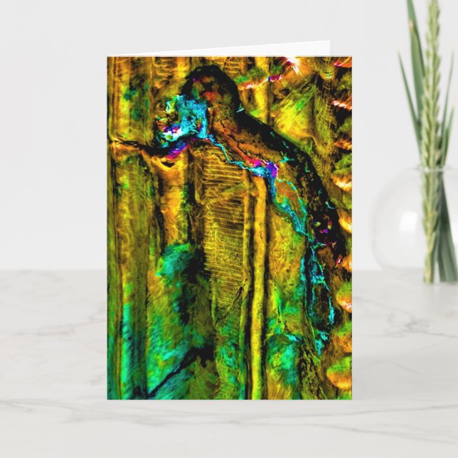 Cartão Texturas de abstrato, placa (Frente)