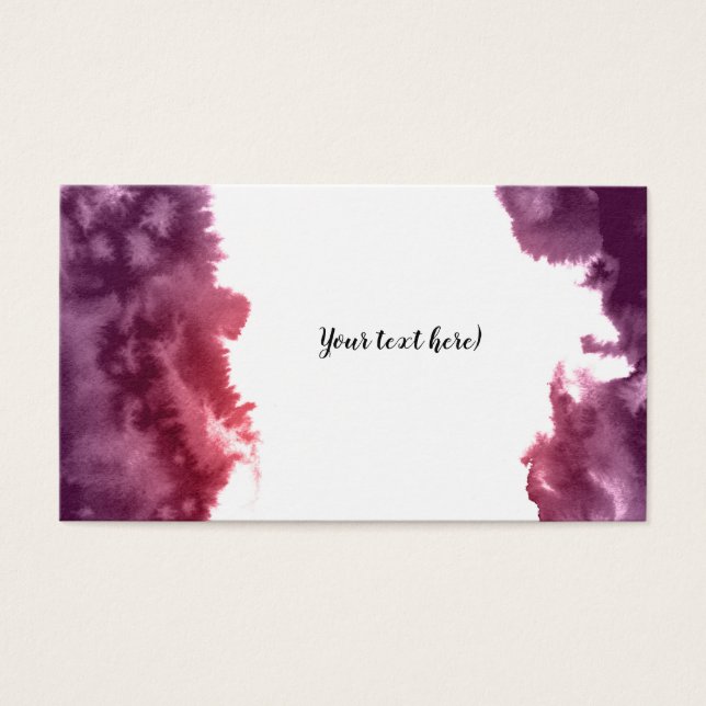 Cartão texturizado com aquarela. (Frente)