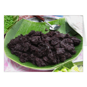 Cartão Thai Lao Black Sticky Rice [Khao Niao Dam] Card