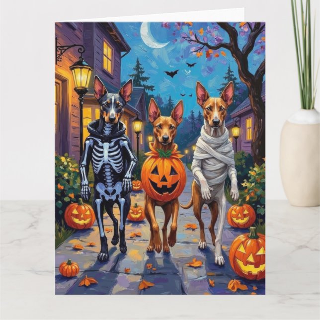 Cartão Thai Ridgeback Trick-or-Treating Halloween Costume (Frente)