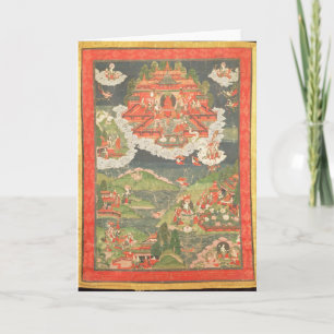Cartão Thangka do Paraíso de Amitabha