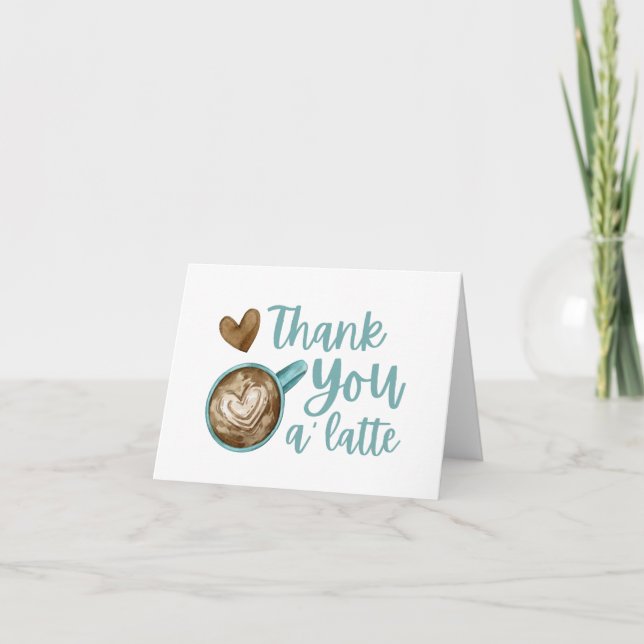 Cartão Thank You A' Latte (Frente)