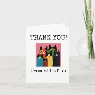 Cartão Thank You Card, Customers, Coworkers, Friends