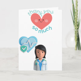 Cartão Thank you card for for Hospital Nurse