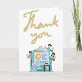 Cartão Thank you card for for Hospital Nurses.