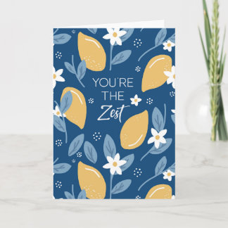Cartão Thank You Card - You're the Zest Pun Lemon Yellow
